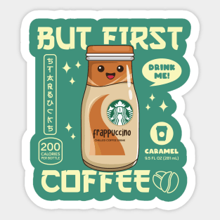 Caramel Iced Coffee for Coffee lovers and Starbucks Fans Sticker